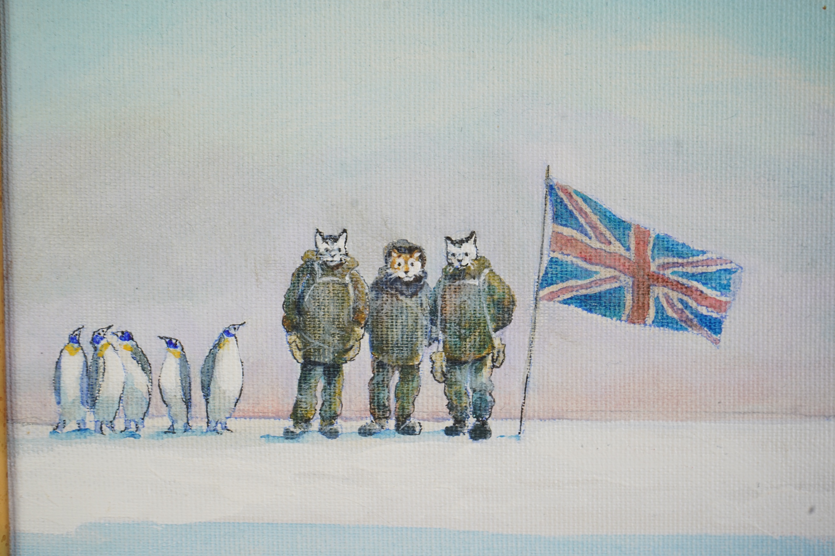 Michael Foreman OBE, RDI, b. 1938, 'Pole Cats'